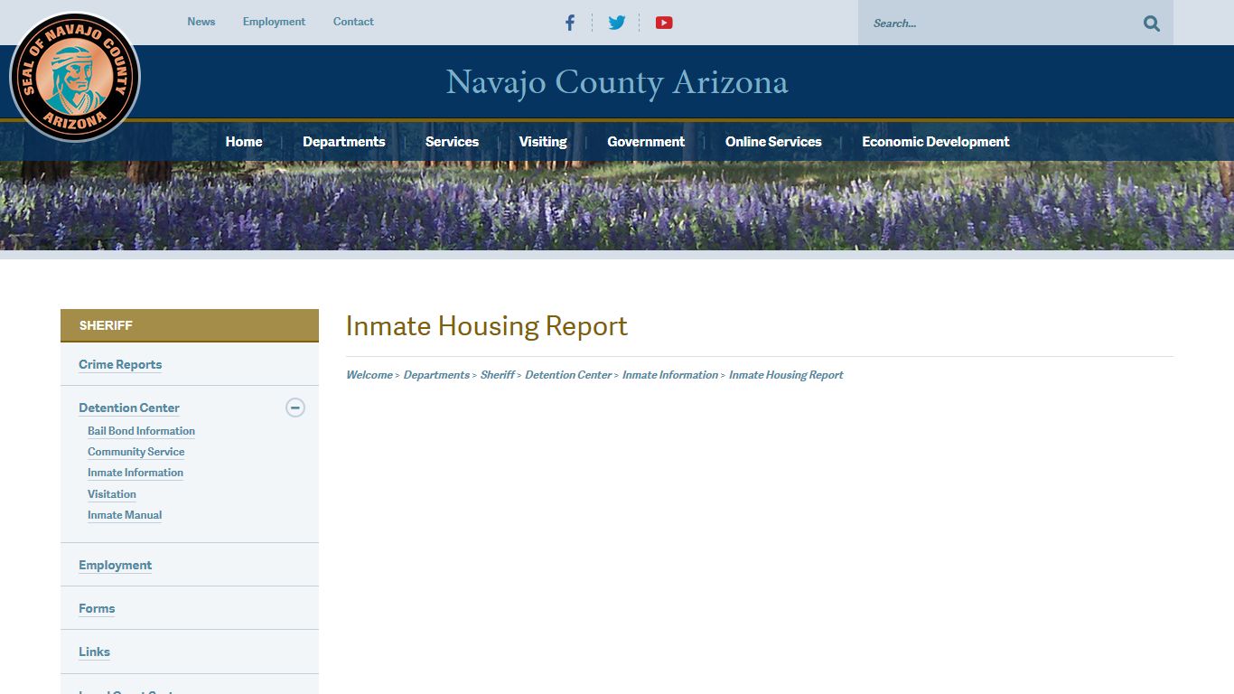 Inmate Housing Report - Navajo County Arizona Government