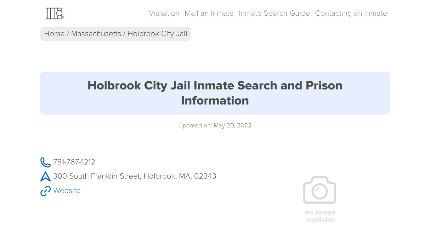 Holbrook City Jail Inmate Search, Visitation, Phone no ...